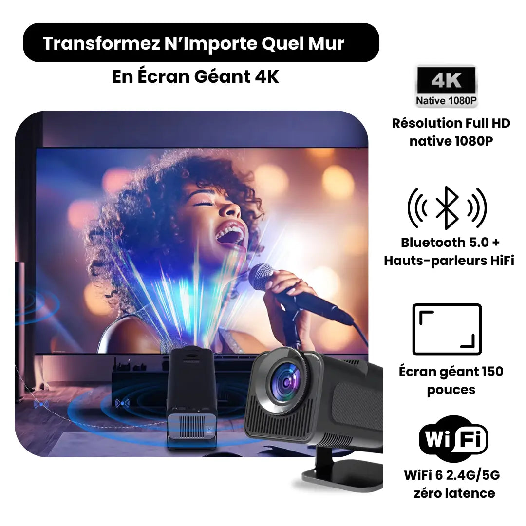 Projecteur 4K – Cinéma portable