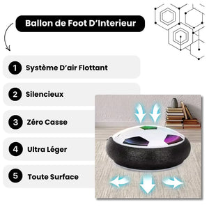 Ballon de Foot Flottant – Jouez en intérieur sans bruit ni casse !